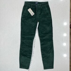 NWT Dockers Womens EU 26R Weekend Chino Skinny Fit Women’s Ankle Pants, Green